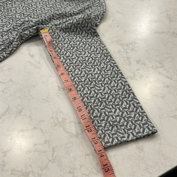 Tyler Böe Kim Cowl Neck Shift Dress in Blue Grey Print Size Large - Picture 12 of 16